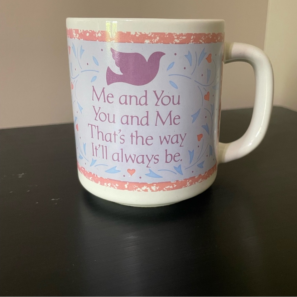 Pink and Purple Love Quote Mug